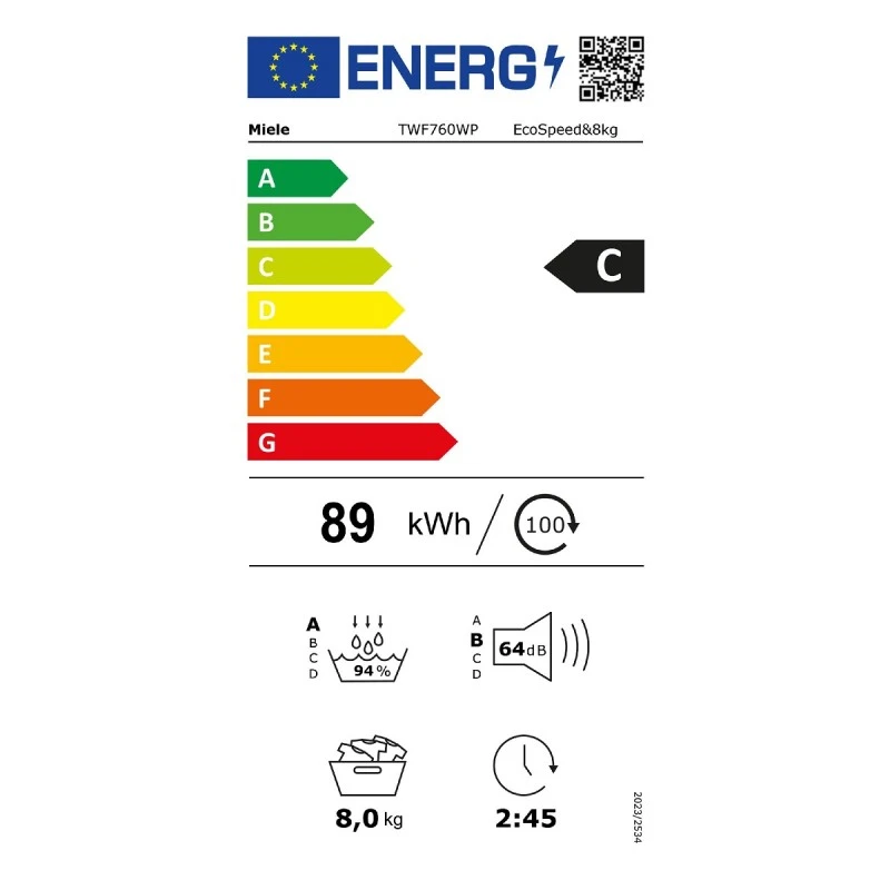 MIELE TWF760WP EcoSpeed and8kg