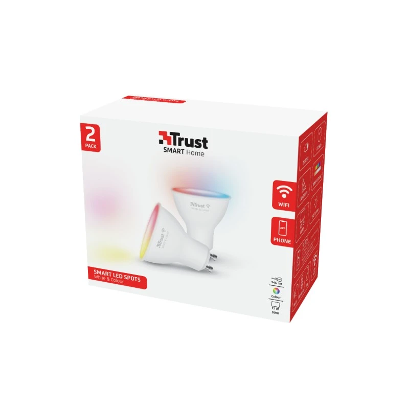 TRUST 71292 GU10 DUOPACK RGBCW LED WIFI