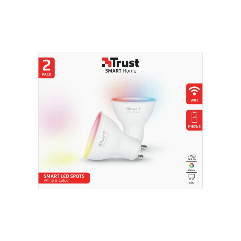 TRUST 71292 GU10 DUOPACK RGBCW LED WIFI