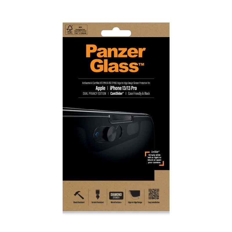 PANZERGLASS ПР. IPHONE 13/13PRO C.,Ч
