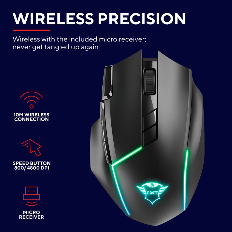TRUST 24178 GXT131 RANOO WRL GAMING MOUSE