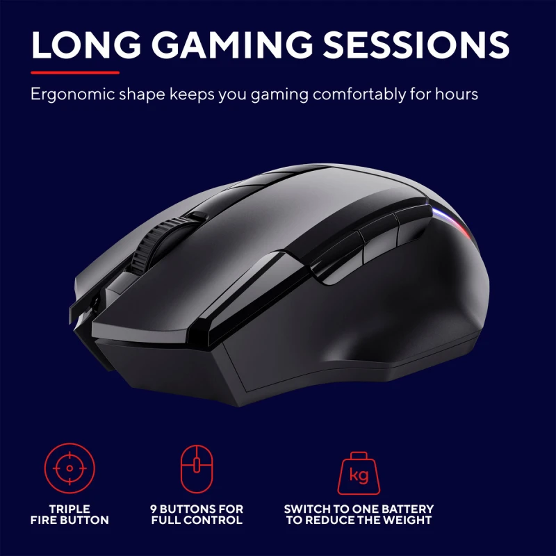 TRUST 24178 GXT131 RANOO WRL GAMING MOUSE
