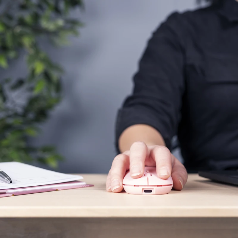 TRUST 24125 PUCK WRL RCHRGABLE MOUSE PNK