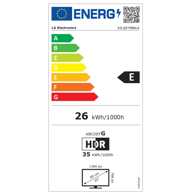 LG 32LQ570B6LA HD SMART LED TV