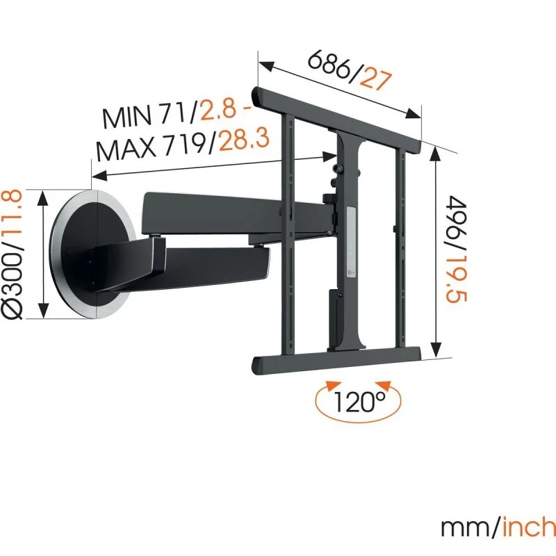 VOGEL'S NEXT 7355 ЕЛЕКТРИЧЕСКА СТОЙКА ЗА ТЕЛЕВИЗОР 40-65''