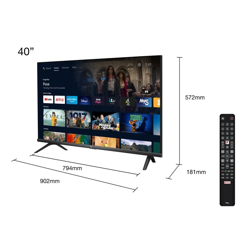 TCL 40S6200 FHD LED SMART TV ANDROID
