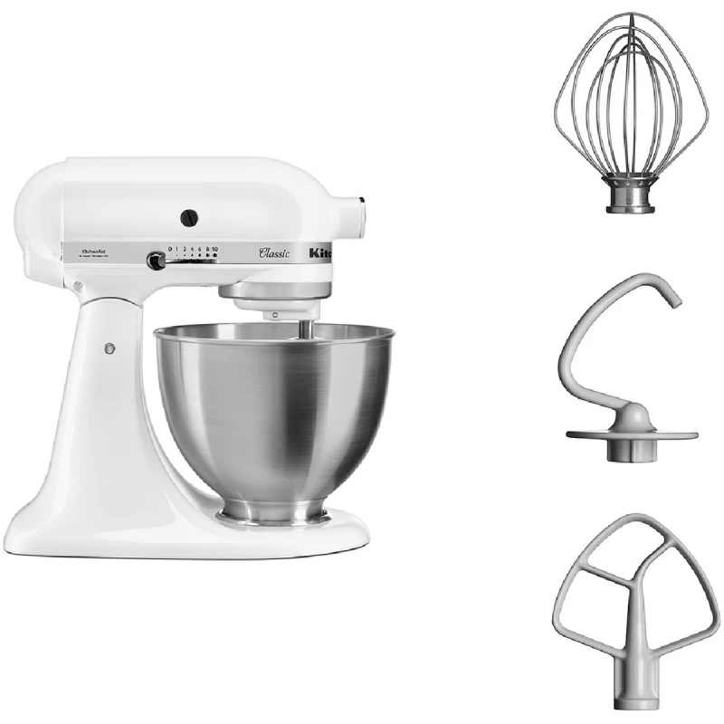 KITCHENAID 5K45SSEWH 4.3L STAND MIXER
