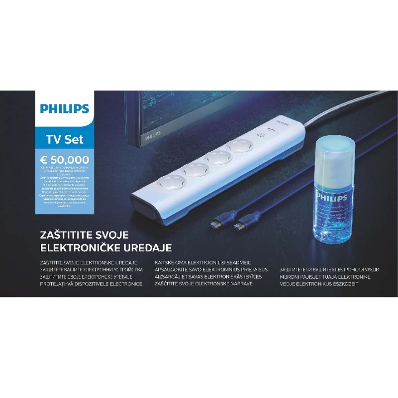 PHILIPS TVSET01/58 TV SET S. PROT. HDMI CABLE SCREEN CLEAN.