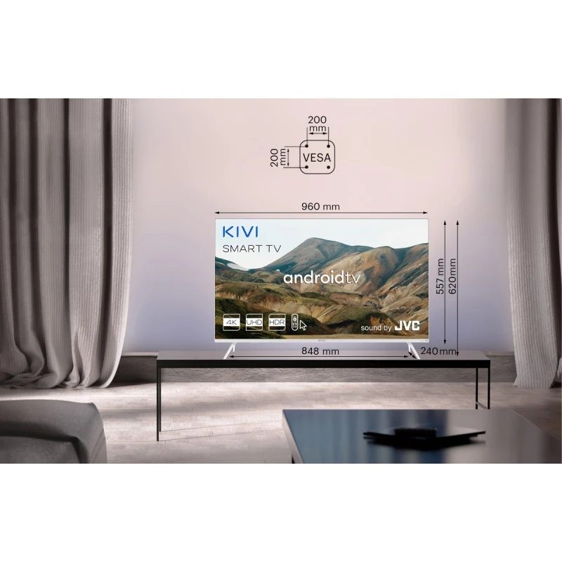 KIVI 43U790LW UHD SMART ANDROID TV WHITE