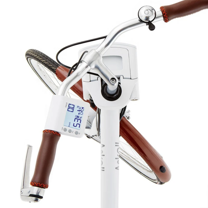 ASKOLL EB 1 ЕЛЕКТРИЧЕСКО КОЛЕЛО 28'' БЯЛО КАФЯВО