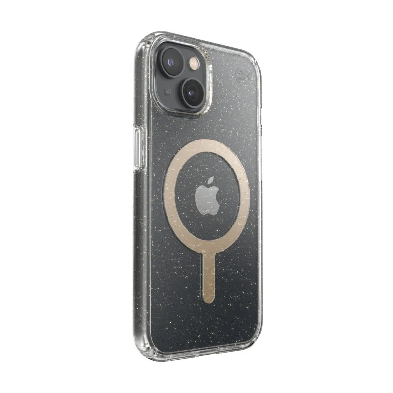 SPECK IPHONE 14 PRESIDIO 2 CLEAR GLITTER / GOLD + MAGSAFE