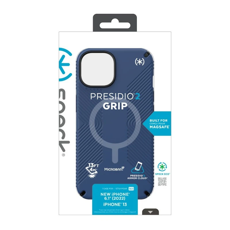 SPECK IPHONE 14 PRESIDIO 2 GRIP BLUE + MAGSAFE