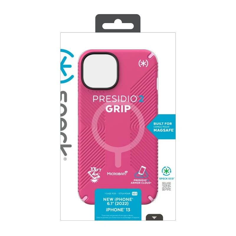 SPECK IPHONE 14 PRESIDIO 2 GRIP PINK + MAGSAFE