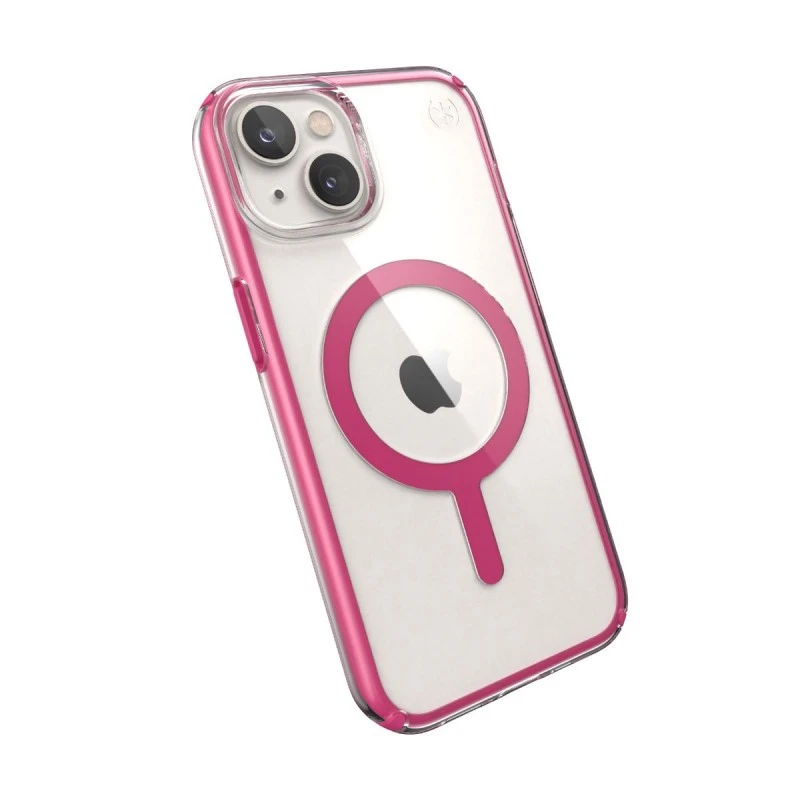 SPECK IPHONE 14 PRESIDIO CLEAR+PINK GEO + MAGSAFE