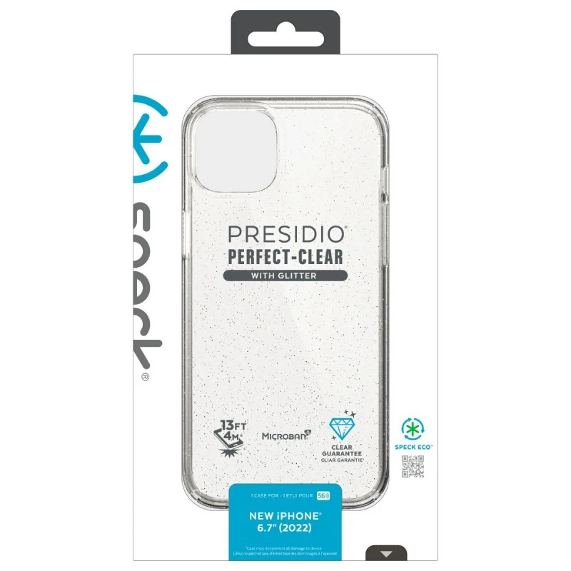 SPECK IPHONE 14 PLUS PRESIDIO 2 CLEAR GLITTER / GOLD