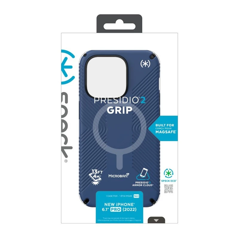 SPECK IPHONE 14 PRO PRESIDIO 2 GRIP BLUE + MAGSAFE