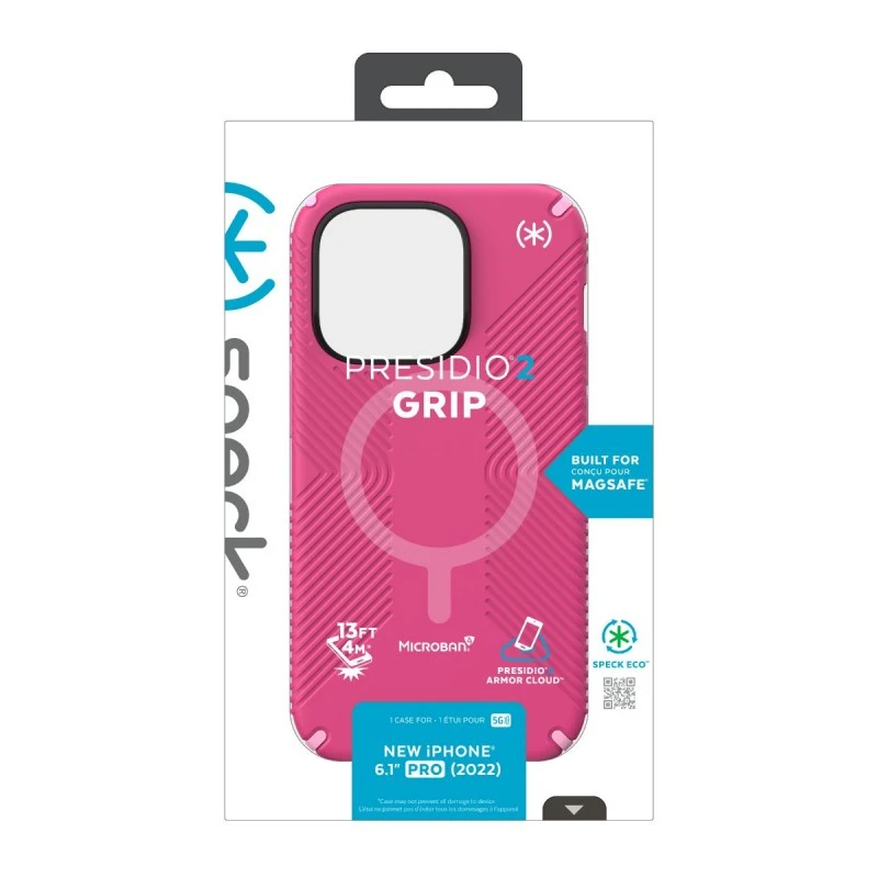 SPECK IPHONE 14 PRO PRESIDIO 2 GRIP PINK + MAGSAFE