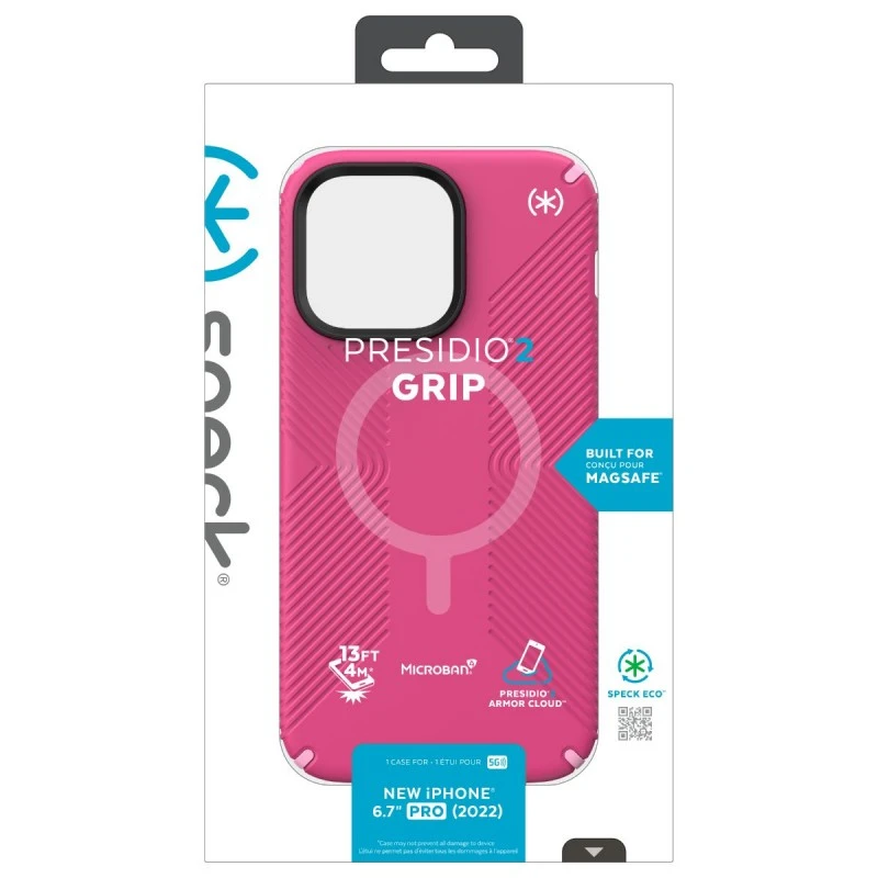 SPECK IPHONE 14 PRO MAX PRESIDIO 2 GRIP PINK + MAGSAFE