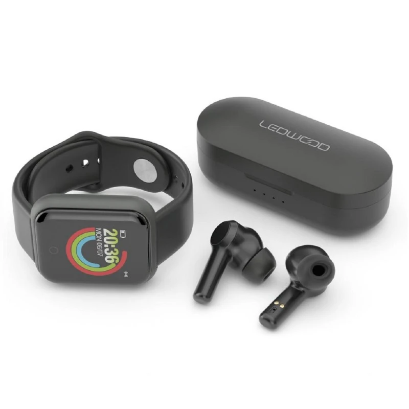 LEDWOOD URBAN WATCH BUNDLE BLACK