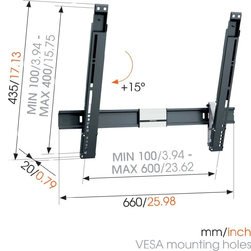 VOGEL'S THIN 515 СТОЙКА ЗА LED/OLED TV 40-65'' С НАКЛОН