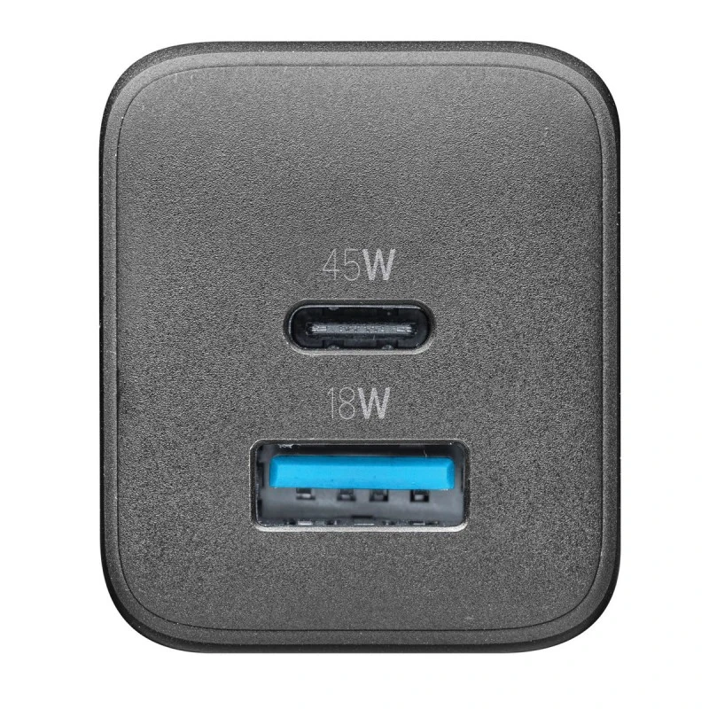 CELLULAR ЗАРЯДНО 220V PD GAN USB USB-C 45W ЧЕРНО