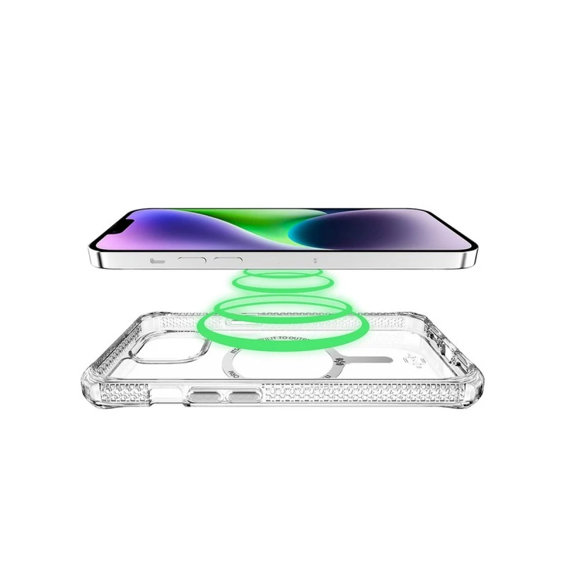 HYBRID R УСИЛЕН КАЛЪФ MAGSAFE IPHONE 14 / 13 ПРОЗРАЧЕН