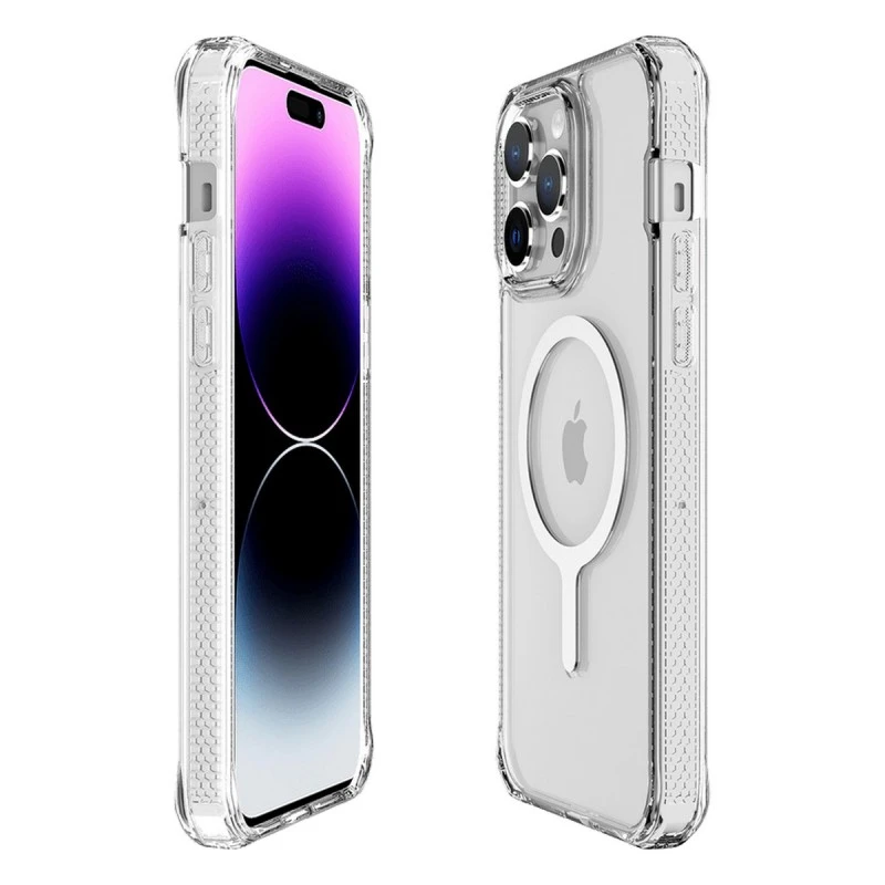 ITSKINS HYBRID R УСИЛЕН КАЛЪФ MAGSAFE IPHONE14 PRO CLEAR