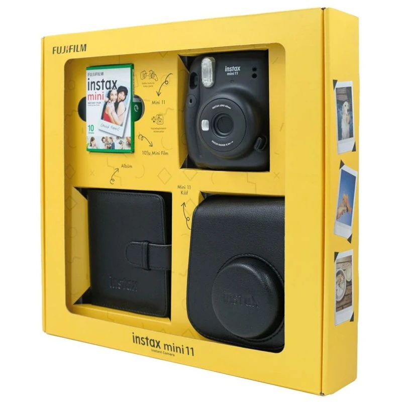 FUJIFILM INSTAX MINI 11 GRAY BUNDLE