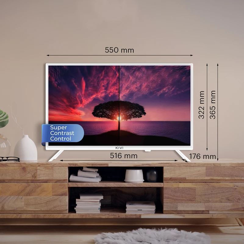 KIVI 24H750NW HD SMART ANDROID TV WHITE