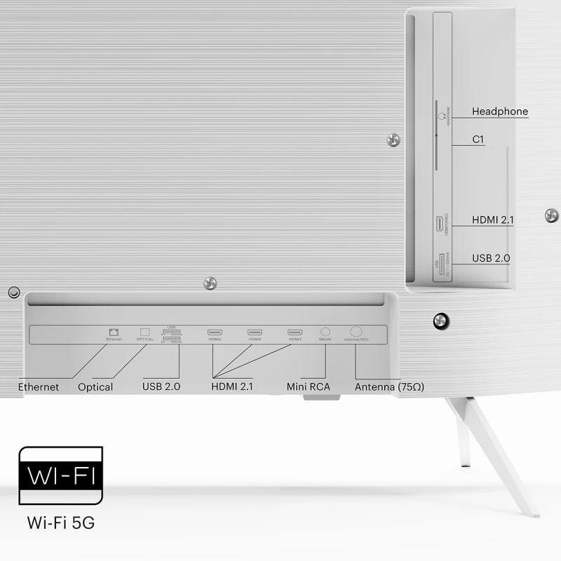 KIVI 43U750NW UHD SMART ANDROID TV WHITE