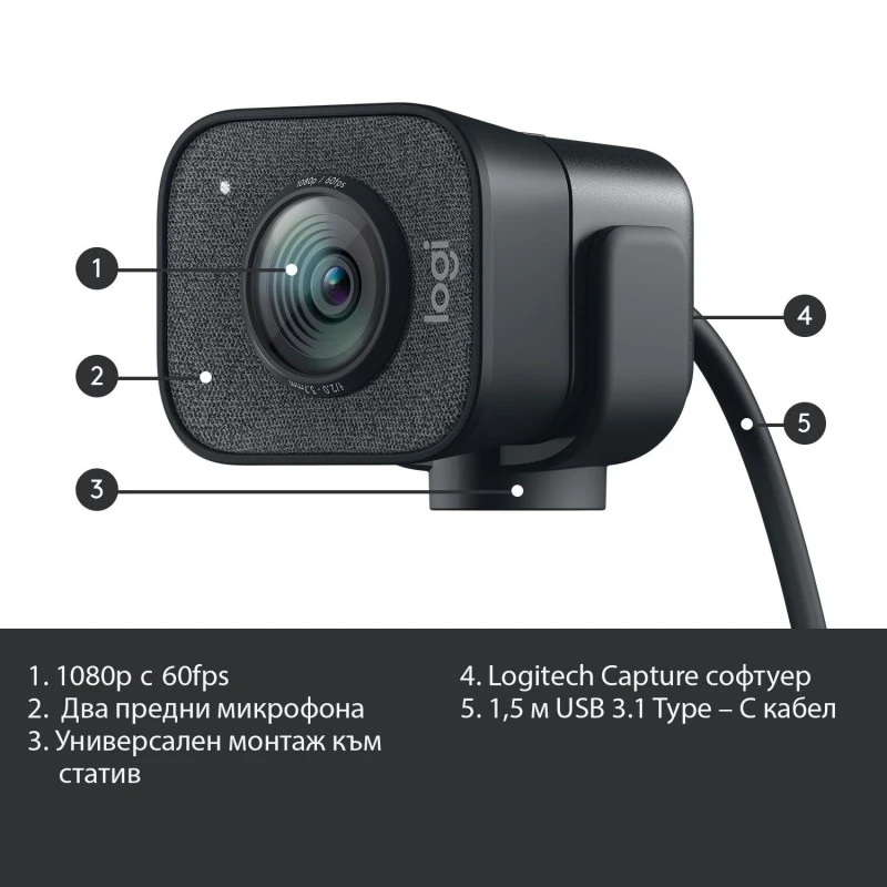 LOGITECH STREAMCAM GRAPHITE  960-001281