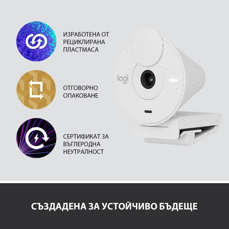 LOGITECH 960-001442 BRIO 300 FHD WH