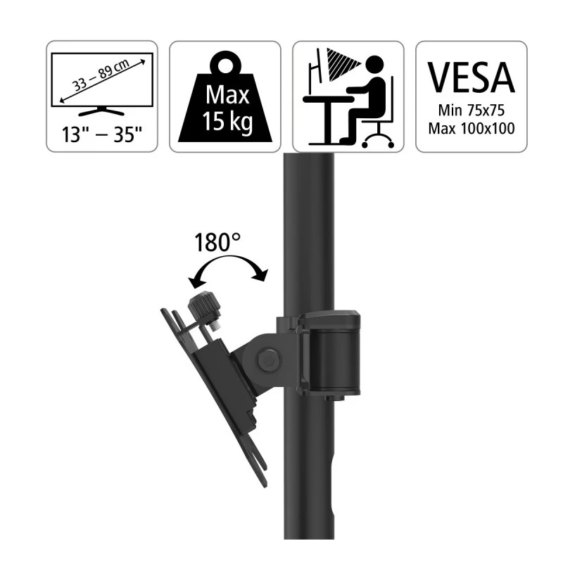 HAMA 118494 СТОЙКА ЗА МОНИТОР ЗА БЮРО ДВЕ РАМЕНА 13''-35''