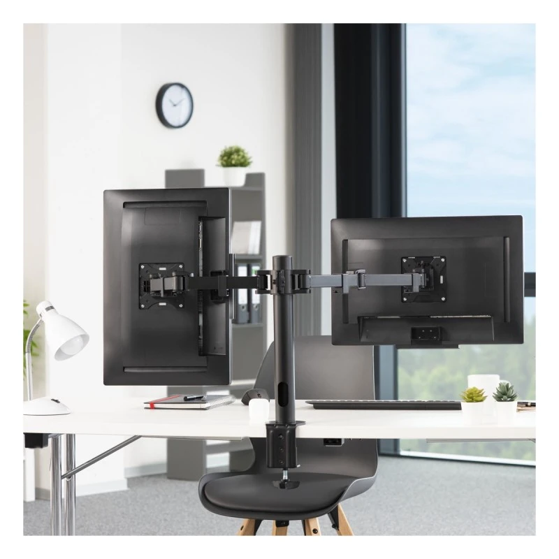 HAMA 118494 СТОЙКА ЗА МОНИТОР ЗА БЮРО ДВЕ РАМЕНА 13''-35''