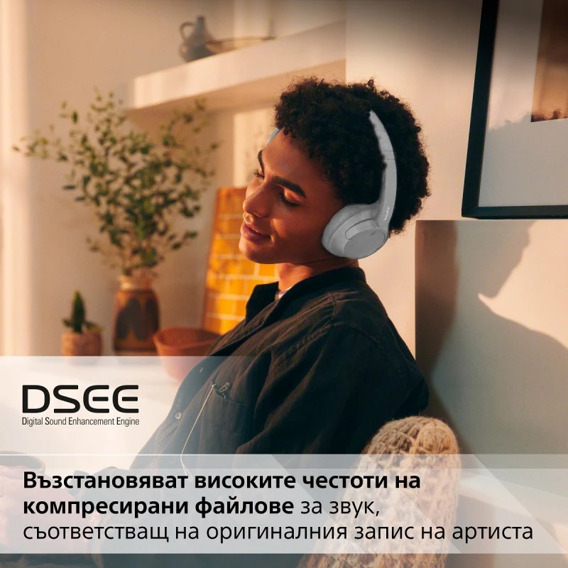 SONY WH-CH720NW WIRELESS BLUETOOTH HEADPHONES WHITE