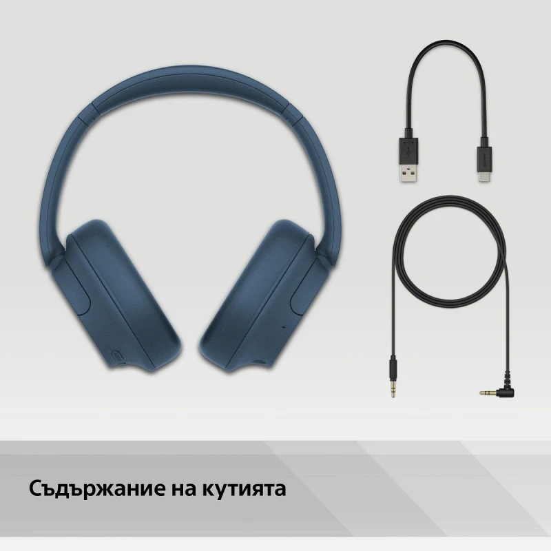 SONY WH-CH720NL WIRELESS BLUETOOTH HEADPHONES BLUE