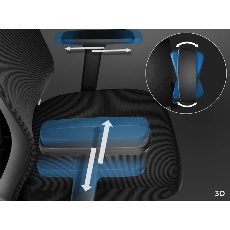 GENESIS ASTAT 200 BLACK ERGONOMIC CHAIR