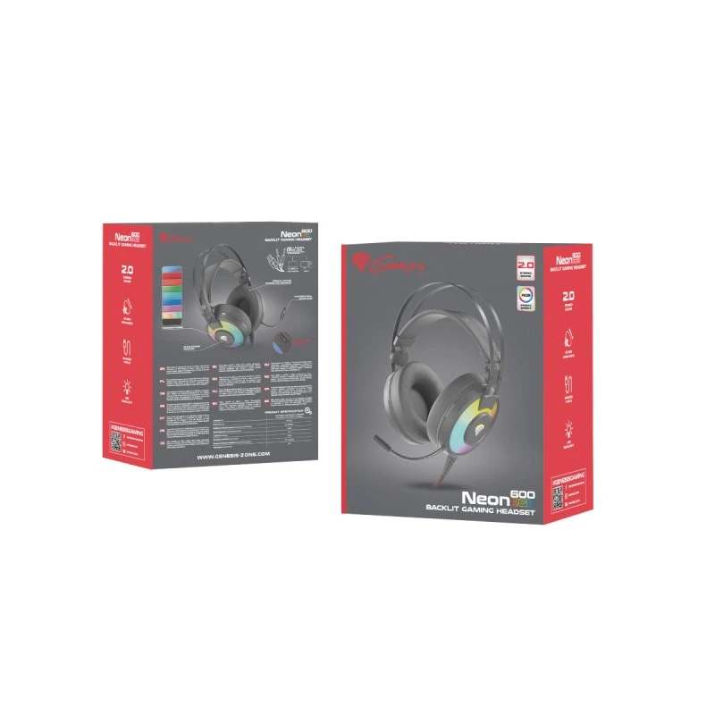 GENESIS NEON 600 HEADSET RGB ILLUMINATION BL