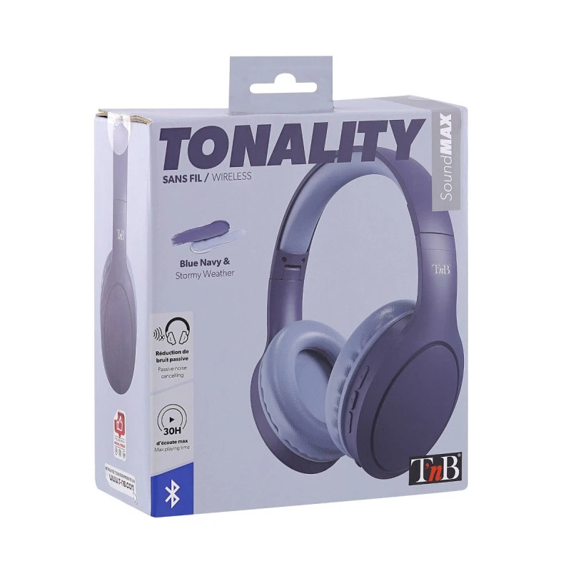 TNB TONALITY WIRELESS HEADPHONES BLUE