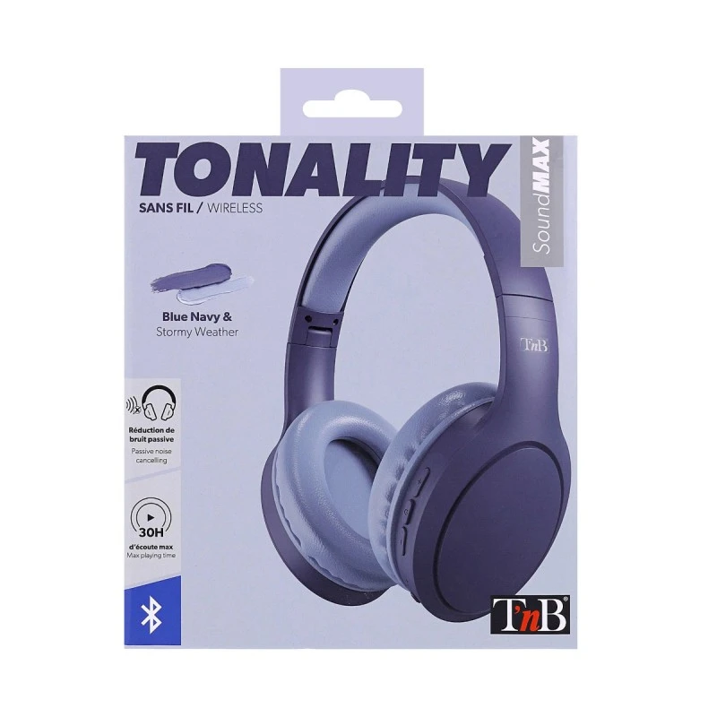 TNB TONALITY WIRELESS HEADPHONES BLUE