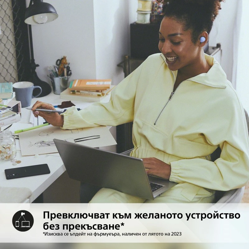 SONY WF-C700NV TRUE WIRELESS HEADPHONES VIOLET