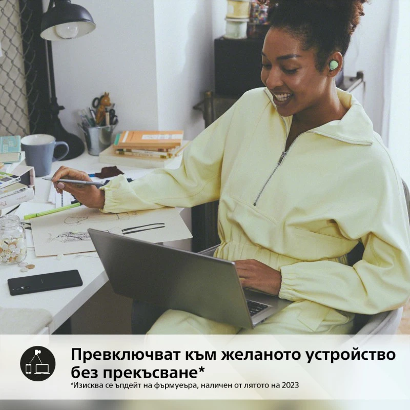 SONY WF-C700NG TRUE WIRELESS HEADPHONES GREEN