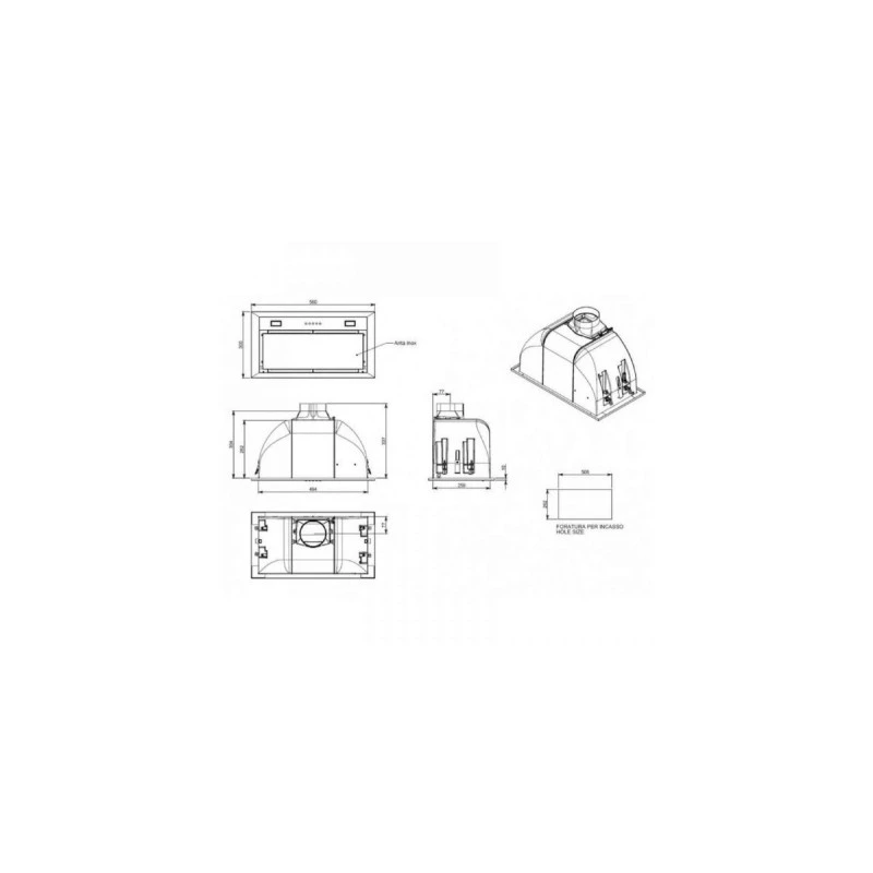 FALMEC BUILT IN MAX EVO 50 BK 62113