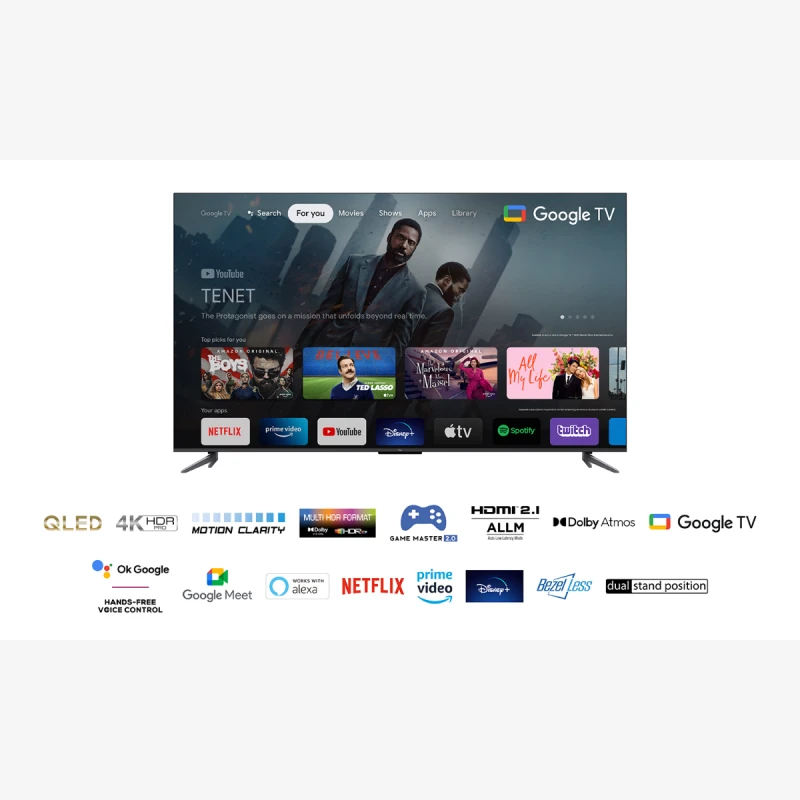 TCL 55C645 QLED SMART GOOGLE TV
