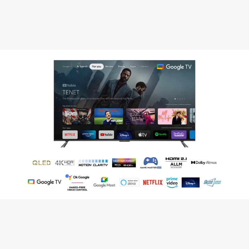 TCL 85C645 QLED SMART GOOGLE TV