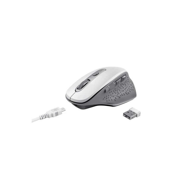 TRUST 24035 OZAA RECHARGEABLE MOUSE WHITE
