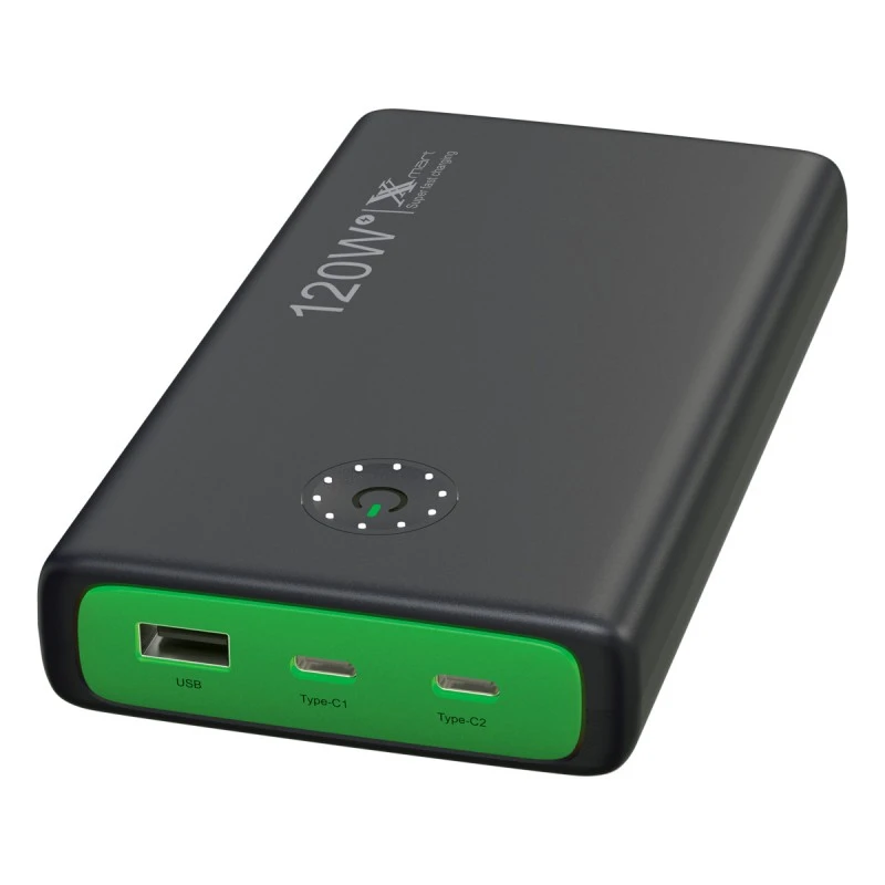 XMART POWER CHARGER 25 000MA BLACK 2XTYPE-C 1X USB20VPD120W