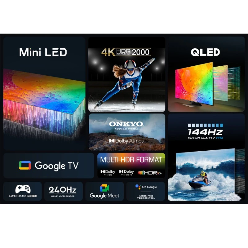 TCL 65C845 MINI QLED SMART GOOGLE TV