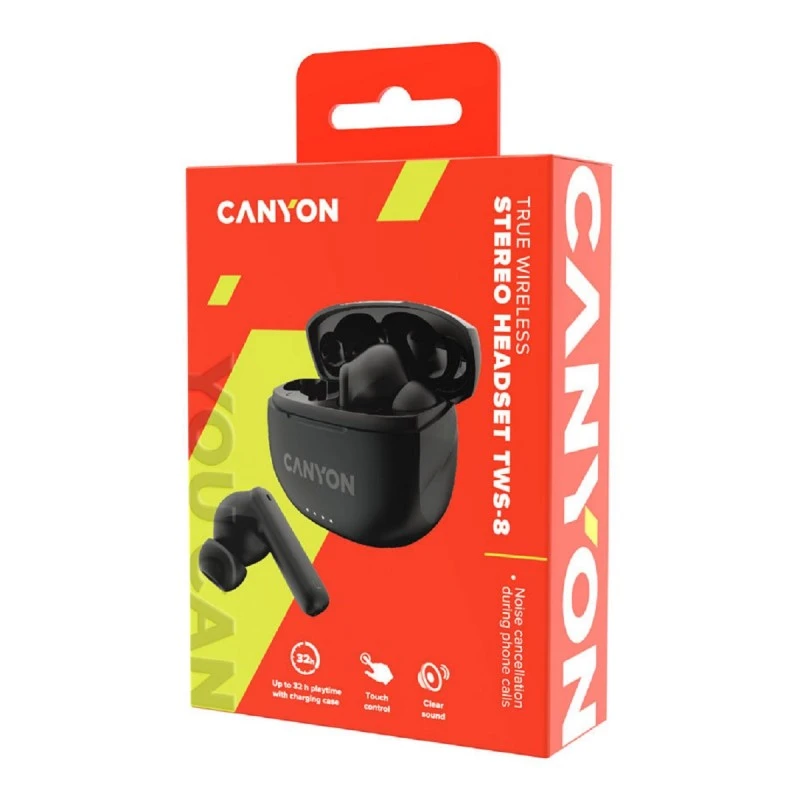 CANYON CNS-TWS8B TWS HEADPHONES BLACK