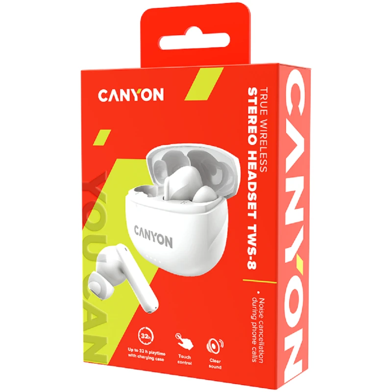 CANYON CNS-TWS8W TWS HEADPHONES WHITE